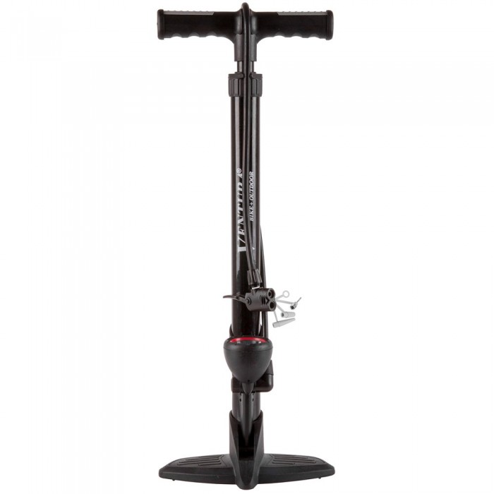 [해외]VENTURA Steel Floor Pump 자전거 펌프 1137642551 Black