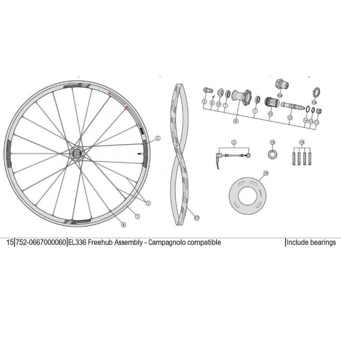 [해외]비젼 캄파뇰로 EL Metron SL Disc 336 1137757785 Black