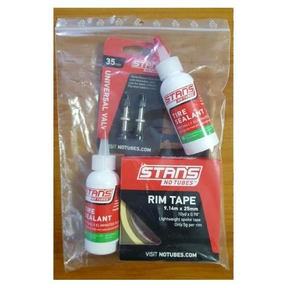 [해외]STANS NO TUBES 세트 MTB Tubeless Kit 1137654241 Black