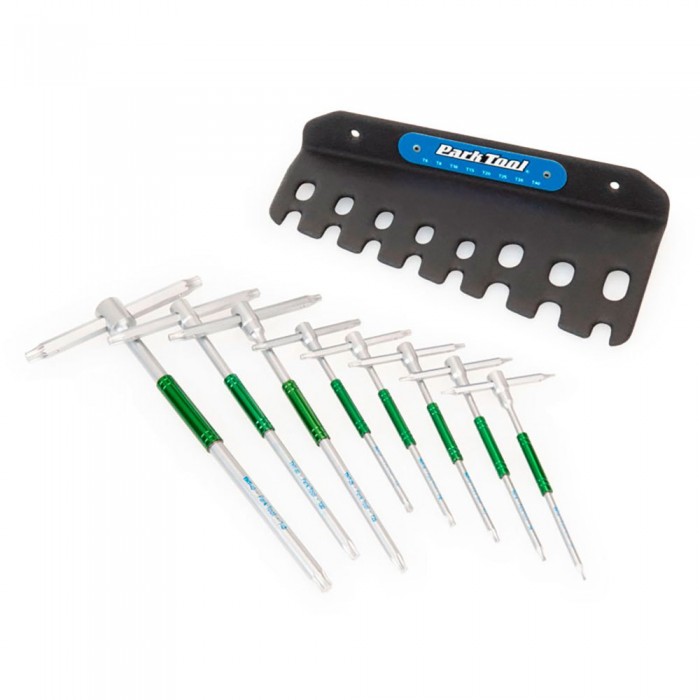 [해외]PARK TOOL THT-1 슬라이딩 T-핸들 Torx 호환 렌치 세트 도구 1137771277 Green / Silver