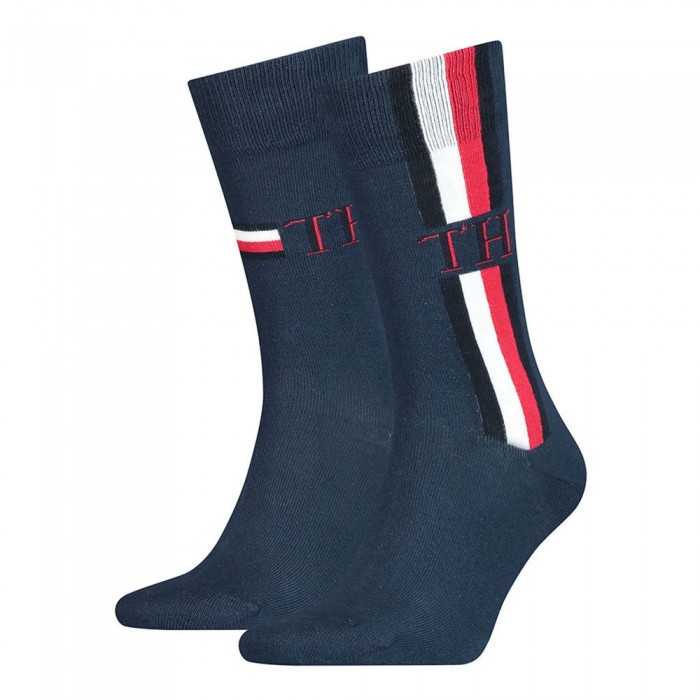 [해외]타미힐피거 Iconic Stripe Classic 양말 2 켤레 137713295 Navy