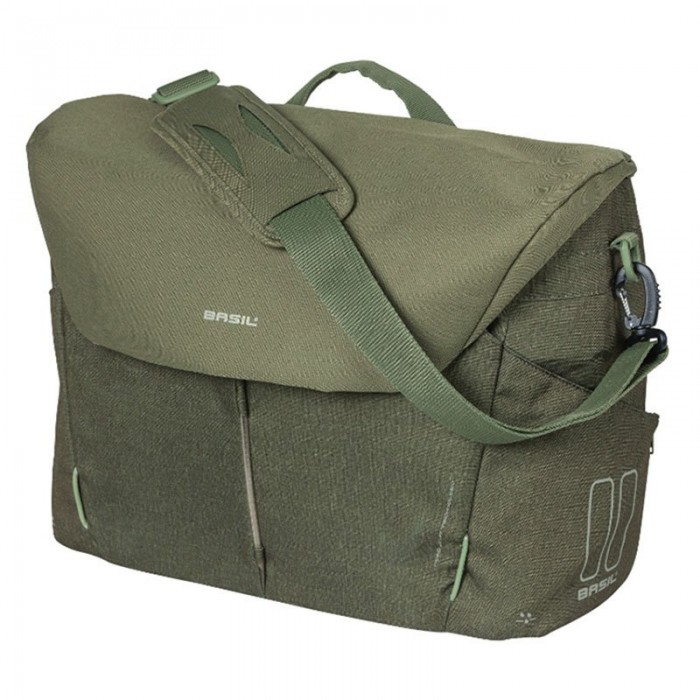 [해외]BASIL B-Safe Commuter USB 후크-On 비닐봉투 17L 1137754911 Green Olive