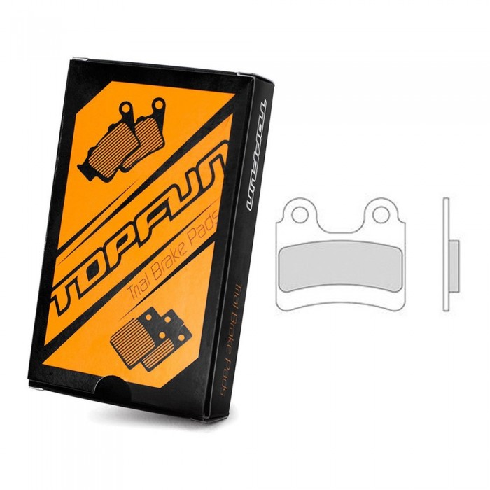 [해외]TOPFUN Brake Pads AJP 리어 브레이크 패드 9137825520 Black