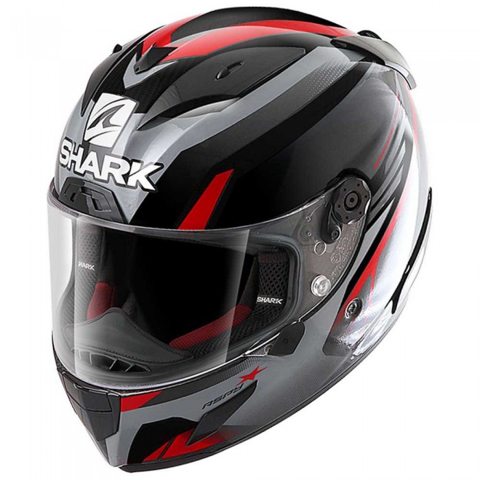 [해외]샤크 Race-R Pro Aspy 풀페이스 헬멧 9137761200 Black / Anthracite / Red