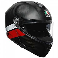 [해외]AGV OUTLET 모듈러 헬멧 Sportmodular Multi MPLK 9137757635 Layer Carbon / Red / White