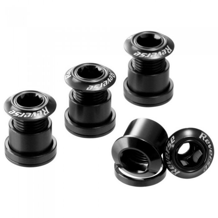 [해외]REVERSE COMPONENTS Chainring Bolt Set 4 단위 나사 1137768095 Black