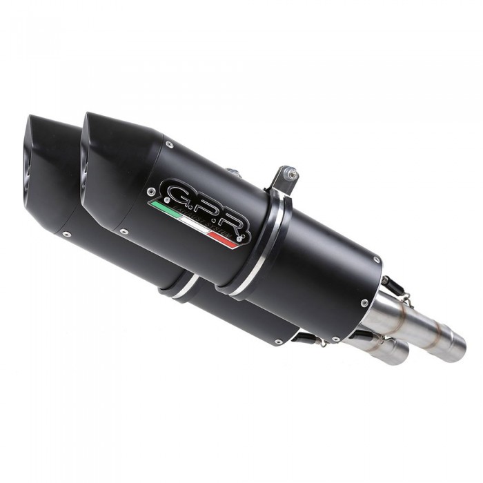 [해외]GPR EXHAUST SYSTEMS Furore Dual Pegaso 3 650 97-00 인증된 슬립온 머플러 9137884326 Matt Black / Black