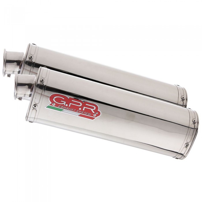 [해외]GPR EXHAUST SYSTEMS Trioval Dual Pegaso 650 92-96 GA 인증된 슬립온 머플러 9137884328 Glossy Silver / Glossy Silver