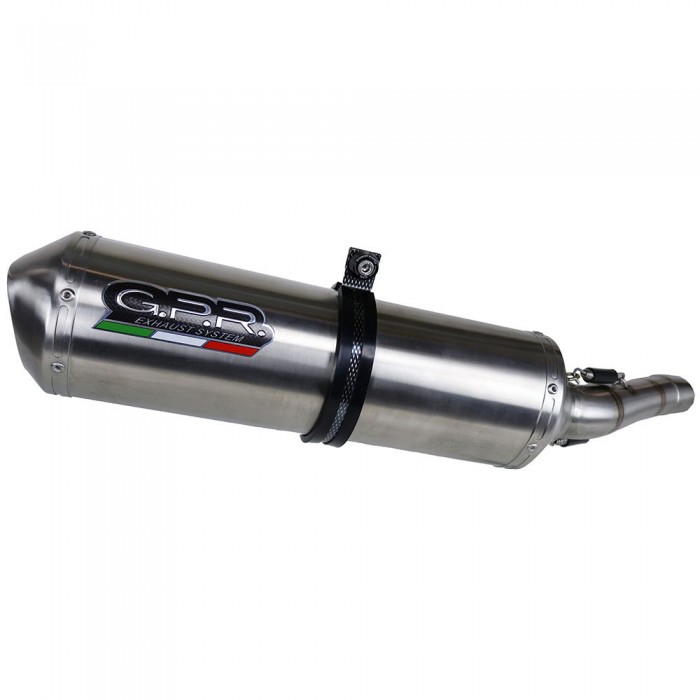 [해외]GPR EXHAUST SYSTEMS Satinox Dual ETV Caponord 1000 Rally 01-07 인증된 슬립온 머플러 9137884335 Satin Silver / Satin Silver