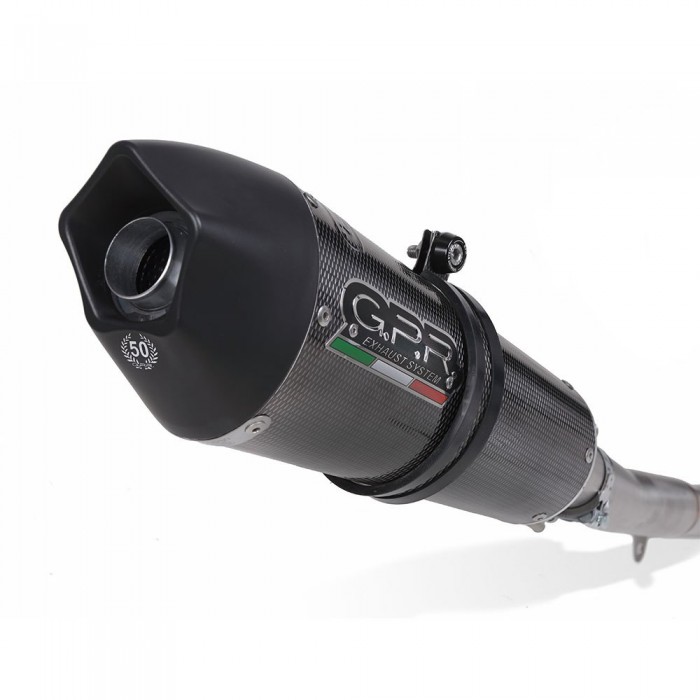 [해외]GPR EXHAUST SYSTEMS GPE Anniversary Poppy RSV4 1000 17-18 Euro 4 CAT 인증된 슬립온 머플러 9137884430 Glossy Carbon / Black