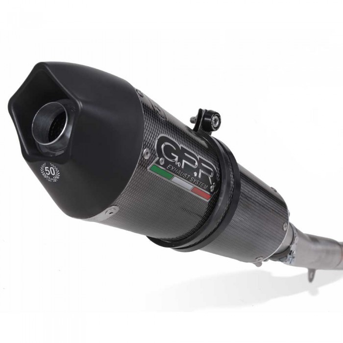 [해외]GPR EXHAUST SYSTEMS GP Evo4 Poppy F 700 GS 16-18 Euro 4 인증된 슬립온 머플러 9137884601 Glossy Carbon / Black