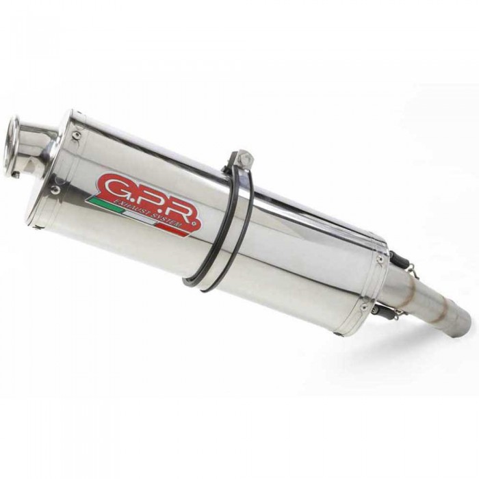 [해외]GPR EXHAUST SYSTEMS Trioval CRF 1000 L Africa Twin 18-19 Euro 4 인증된 슬립온 머플러 9137885861 Glossy Silver / Glossy Silver