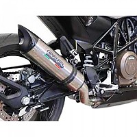 [해외]GPR EXHAUST SYSTEMS Tiburon Titanium Evo4 Svartpilen 701 18-20 Euro 4 인증된 슬립온 머플러 9137886016 Satin Titanium / Black / Black