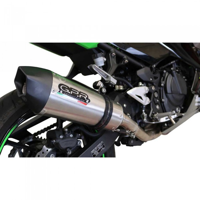 [해외]GPR EXHAUST SYSTEMS GP Evo4 Titanium Ninja 400 18-20 Euro 4 인증된 슬립온 머플러 9137886128 Satin Titanium / Black