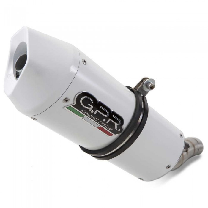 [해외]GPR EXHAUST SYSTEMS Albus Evo4 Duke 790 17-20 Euro 4 인증된 슬립온 머플러 9137886748 Glossy White / White