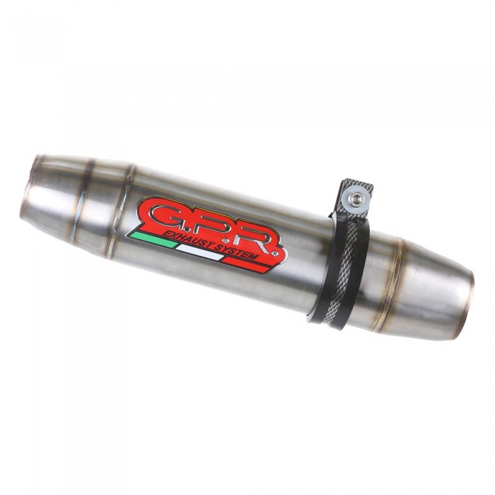 [해외]GPR EXHAUST SYSTEMS Deeptone Inox Slip On LC 8 Adventure 1050 15-16 비승인 오토바이 머플러 9137886775 Satin Silver / Satin Silver