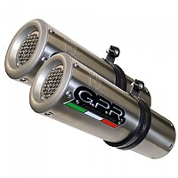 [해외]GPR EXCLUSIVE M3 Inox High Level Dual RSV 1000 R-Factory 06-10 인증된 슬립온 머플러 9137887743 Satin Silver / Satin Silver