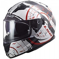 [해외]LS2 FF320 Stream EVO Tacho 풀페이스 헬멧 9137865399 Gloss White / Black / Red