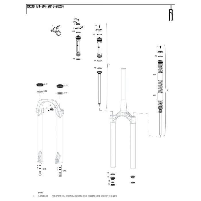 [해외]락샥 봄 Coil X-Firm XC30 B1-B4/Judy TK B1 1137670358 Black