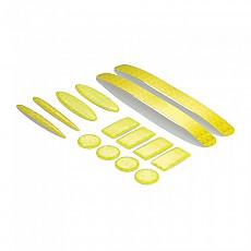 [해외]BOOSTER Arrow 헬멧 반사 스티커 9137872312 Fluorescent Yellow