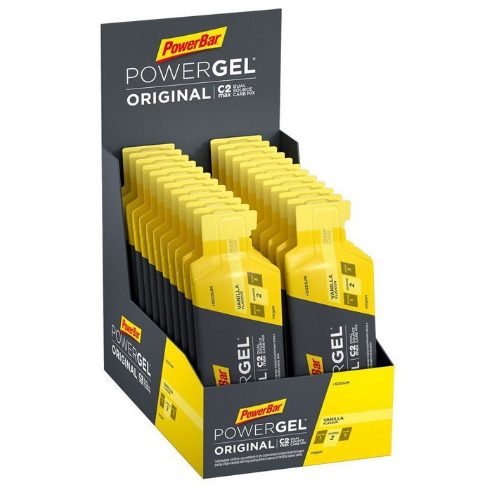 [해외]파워바 파워Gel Original 41g 에너지 젤 상자 바닐라 24 단위 1137875504 Black / Yellow