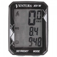 [해외]VENTURA XIV 무선 자전거 컴퓨터 1137647851 Black
