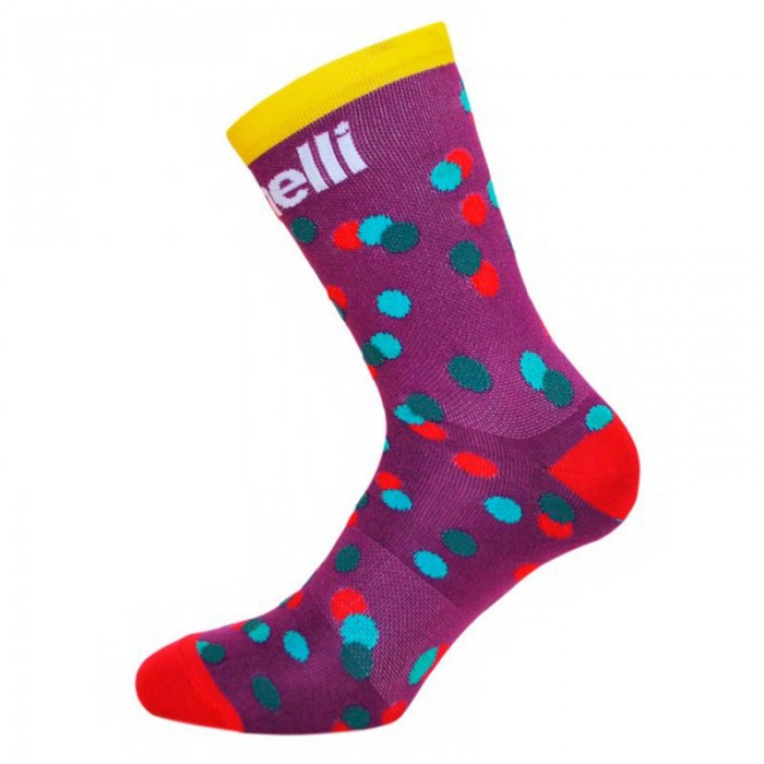 [해외]CINELLI Caleido Dots 양말 1137673444 Purple