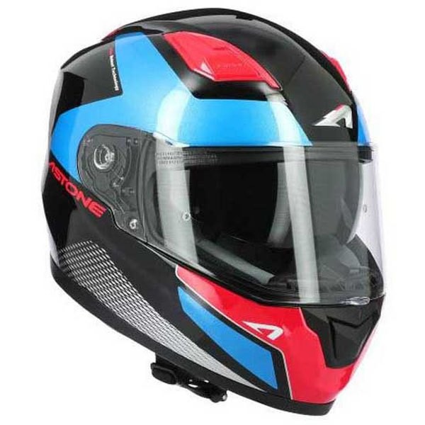 [해외]ASTONE GT 900 Race 풀페이스 헬멧 9137944823 Gloss Chrome Blue / Black