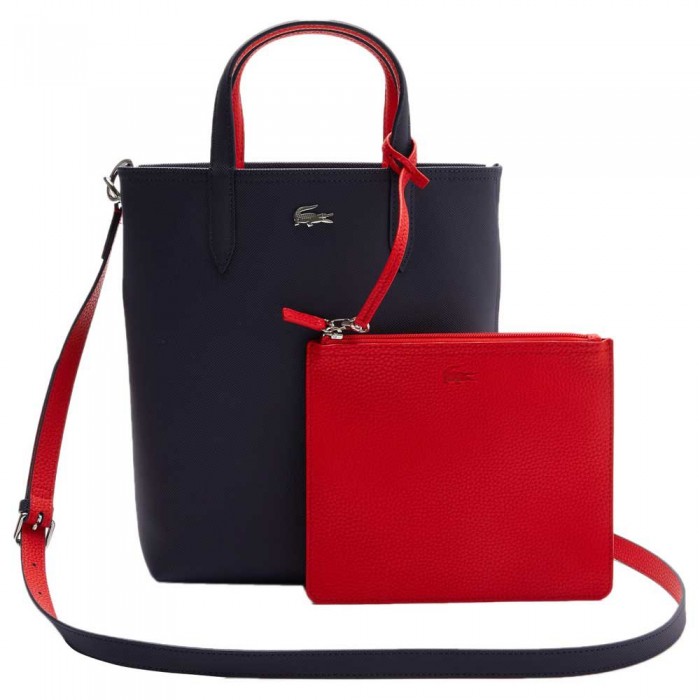 [해외]라코스테 Anna Reversible Coated Canvas 손가방 137500435 Marine 166 Rouge