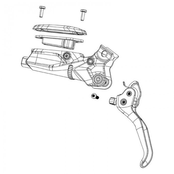 [해외]스램 레버 어셈블리 G2 R A2 Aluminium Disc Brake 1137795704 Diffusion Black