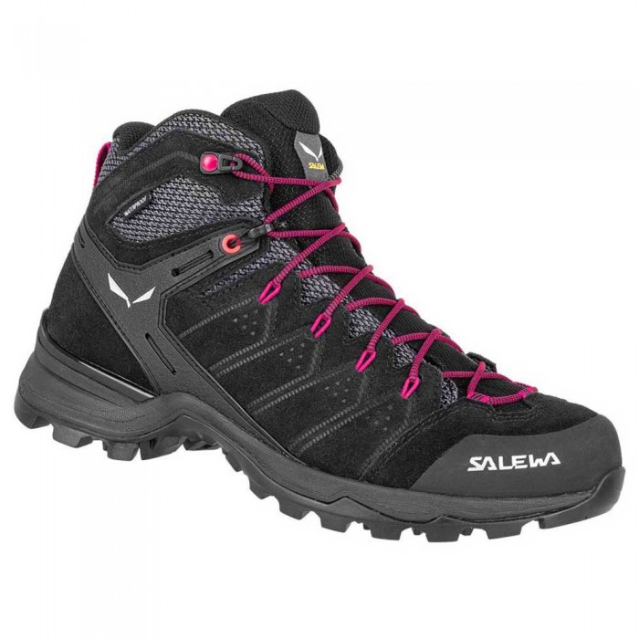 [해외]살레와 Alp Mate Mid WP 등산화 4137984349 Black Out / Virtual Pink