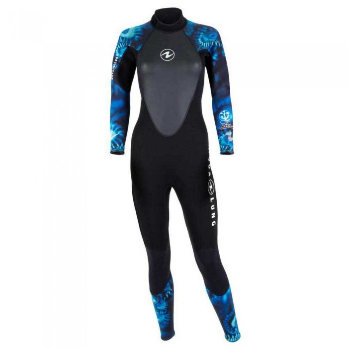 [해외]아쿠아렁 Hydroflex FS 다이빙 슈트 1 mm 10137871912 Black / Blue