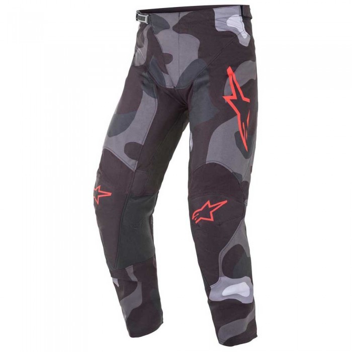 [해외]알파인스타 Racer Tactical 오프로드 바지 9137786481 Grey Camo / Red Fluo