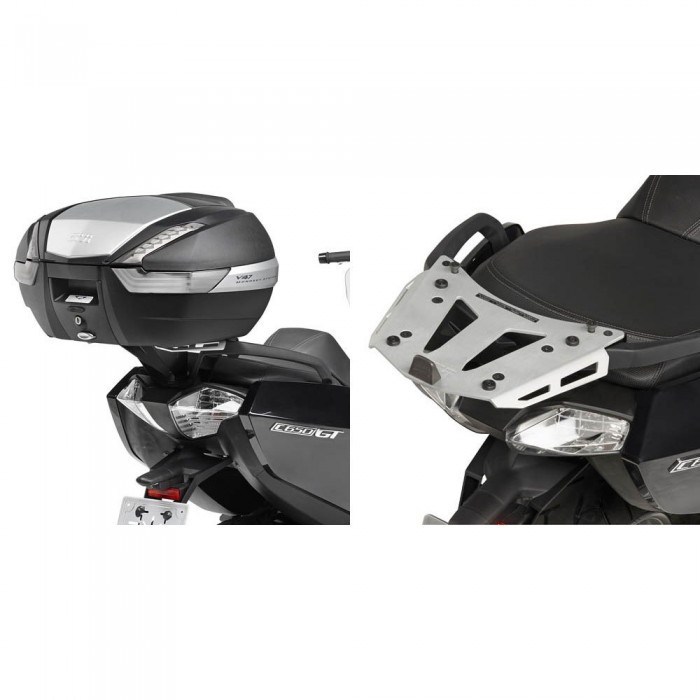 [해외]기비 Monokey BMW C 650 GT 상단 케이스 후면 장착 9138000075 Aluminium