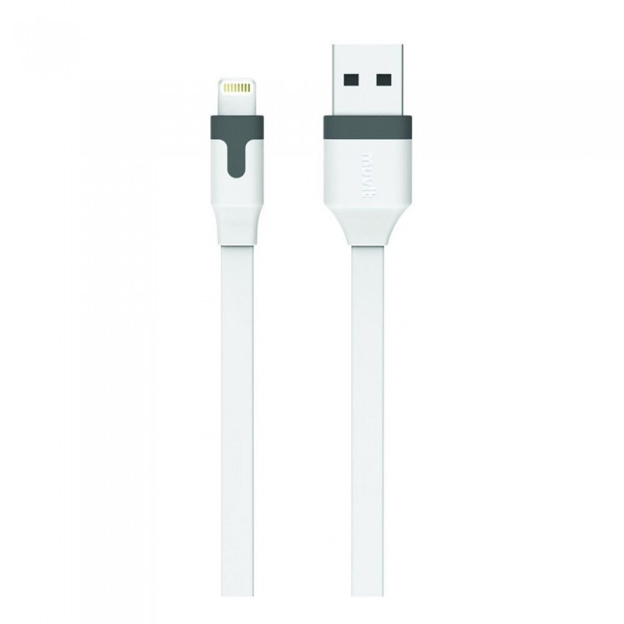 [해외]MUVIT USB 케이블 Lightning MFI 2.4A 2 M 4137552707 White