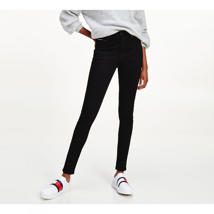 [해외]타미 진 Sylvia High Rise Super Skinny 청바지 137951192 Staten Black Stretch