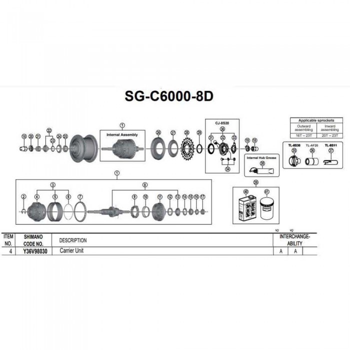 [해외]시마노 Nexus 8 8R30 1137974228 Black