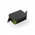 [해외]MUVIT USB 개폐식 케이블 Micro USB 2.4A 0.8 M 4137552827 Black / Green