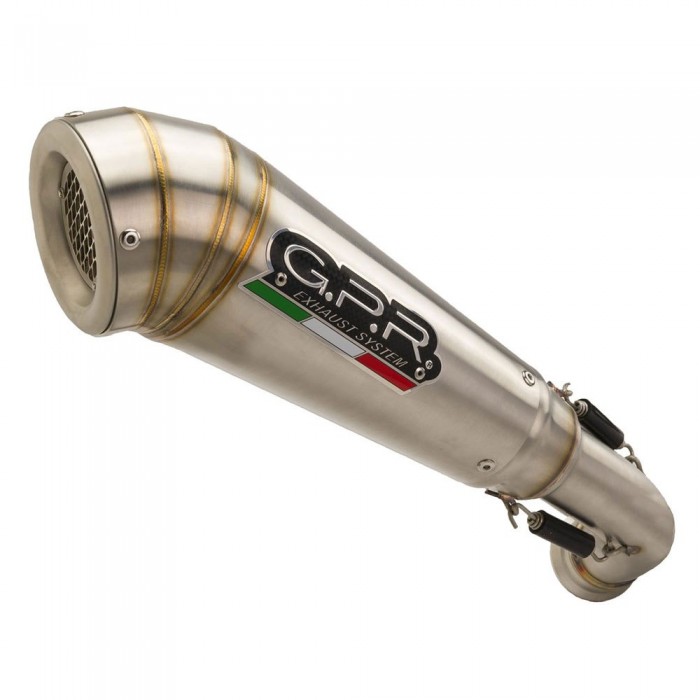 [해외]GPR EXHAUST SYSTEMS 파워cone Evo Leoncino 500 17-20 Euro 4 인증된 머플러 9138014819 Silver / Silver