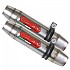 [해외]GPR EXHAUST SYSTEMS Deeptone Inox 이중 머플러 승인 CAT Euro 4 Scrambler 800 17-20 9138015279 Silver / Silver