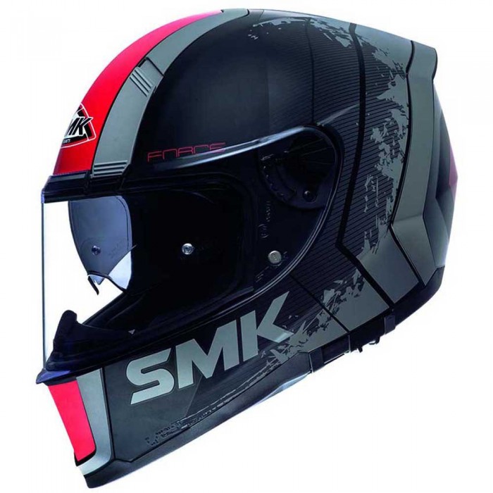 [해외]SMK 포스 Koster 풀페이스 헬멧 9137423286 Matt Black / Grey / Red