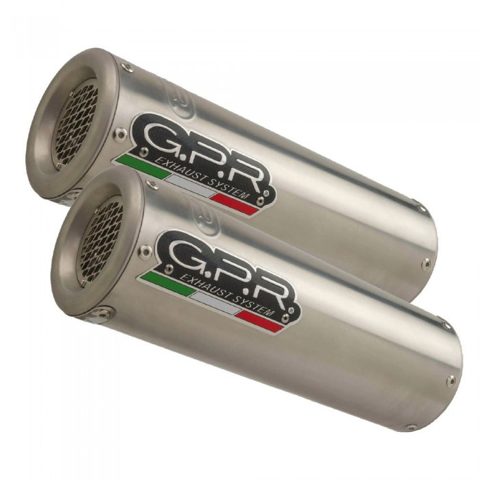 [해외]GPR EXCLUSIVE M3 Inox Double VTR 1000 F Firestorm 97-07 인증된 머플러 9138016017 Silver / Silver