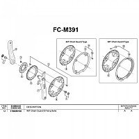 [해외]시마노 나사 포함 FC-T521 1137973990 Black