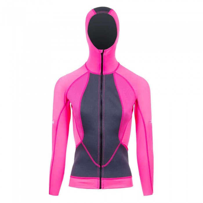 [해외]부샤 Atoll With Hood 프리다이빙 자켓 10137861593 Pink Fluor