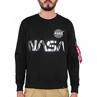 [해외]알파 인더스트리 스웨트 셔츠 NASA Reflective 138021751 Black / Chrome
