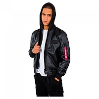 [해외]알파 인더스트리 재킷 MA-1 D-Tec Leather LW 138021960 Black / Black