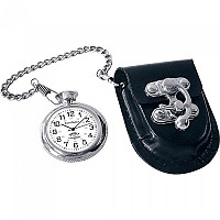 [해외]SPIRIT Pocket Watch With Leather Bag 9136632598 Silver / Black