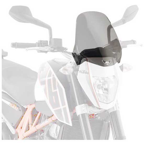 [해외]기비 245A KTM Duke 690/Suzuki GSR 600/Yamaha MT-03 660 앞유리 9138046641 Smoke