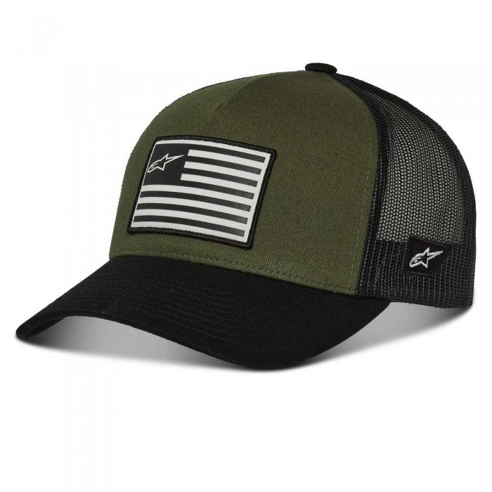 [해외]알파인스타 Flag Snapback 모자 9137786028 Military / Black