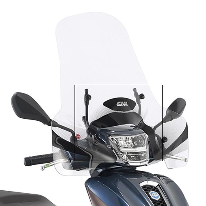 [해외]기비 7057A Piaggio Medley 125/150 i-Get&Medley S 125/150 i-Get 피팅 키트 9138046671 Black